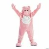 Discount 😀 Adult's Plush Pink Pig Mascot Costume ✨