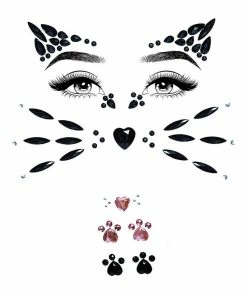 Budget 🤩 Animal Jeweled Face Sticker 👍