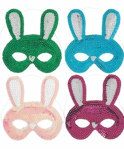 Top 10 🎉 Easter Bunny Sequin Masks - 12 Pc. ✨