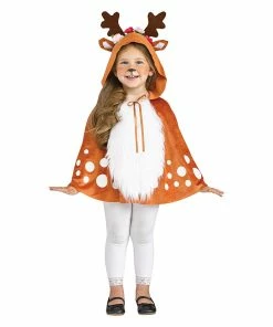 Cheapest 🤩 Girl's Hooded Deer Cape 😀