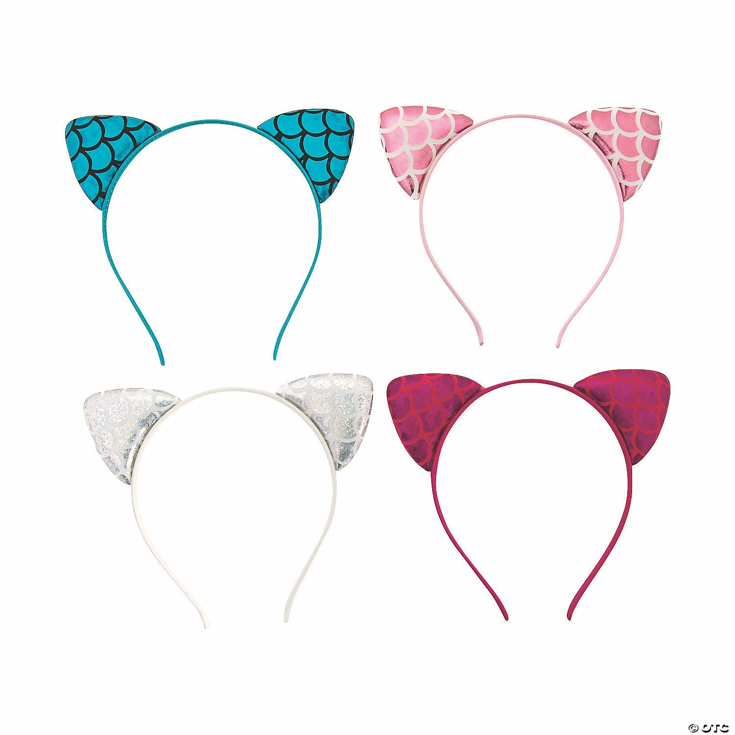 Best Pirce π Iridescent Cat Ear Headbands - 12 Pc. π