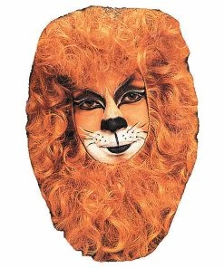 Wholesale 🥰 Lion Face Hair Piece Mask 😉