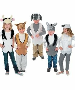 Promo βοΈ Nativity Costume Animal Slip-On Vest & Hat Sets - 10 Pc. β