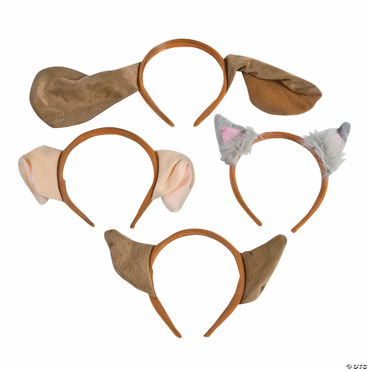 Cheapest π Plush Puppy Ear Headbands Assortment- 12 Pc. π