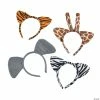 Cheap 🛒 Plush Zoo Animal Ear Headbands - 12 Pc. ✨