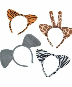 Cheap 🛒 Plush Zoo Animal Ear Headbands - 12 Pc. ✨