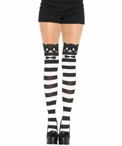 Deals ⭐ Striped Kitty Cat Tights 🤩