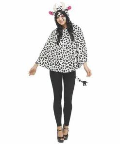 Outlet 👏 Woman's Hooded Cow Poncho Costume 🎉